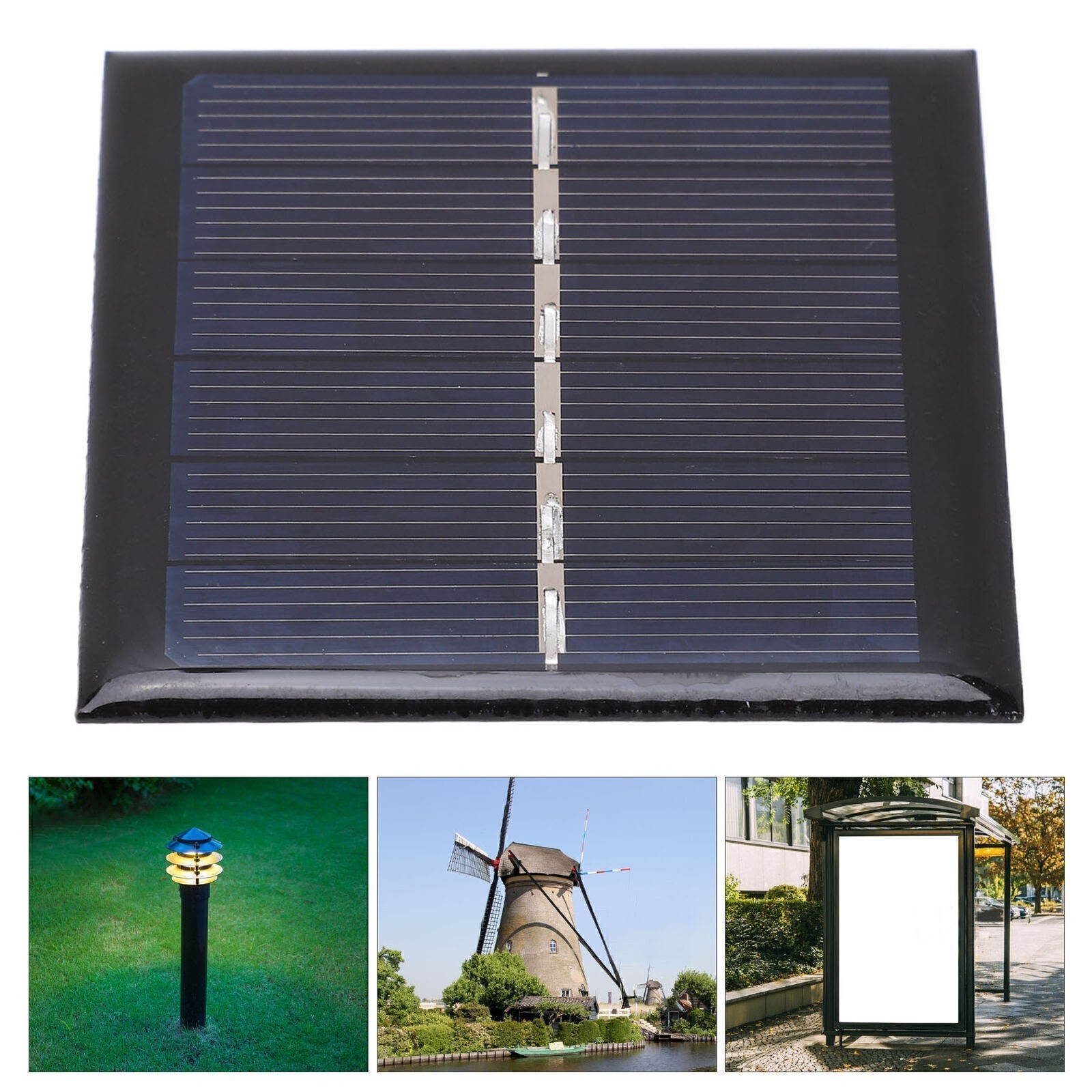 Portable 0.6W 3V Polysilicon Solar Panel Level A Solar Charging Board Module