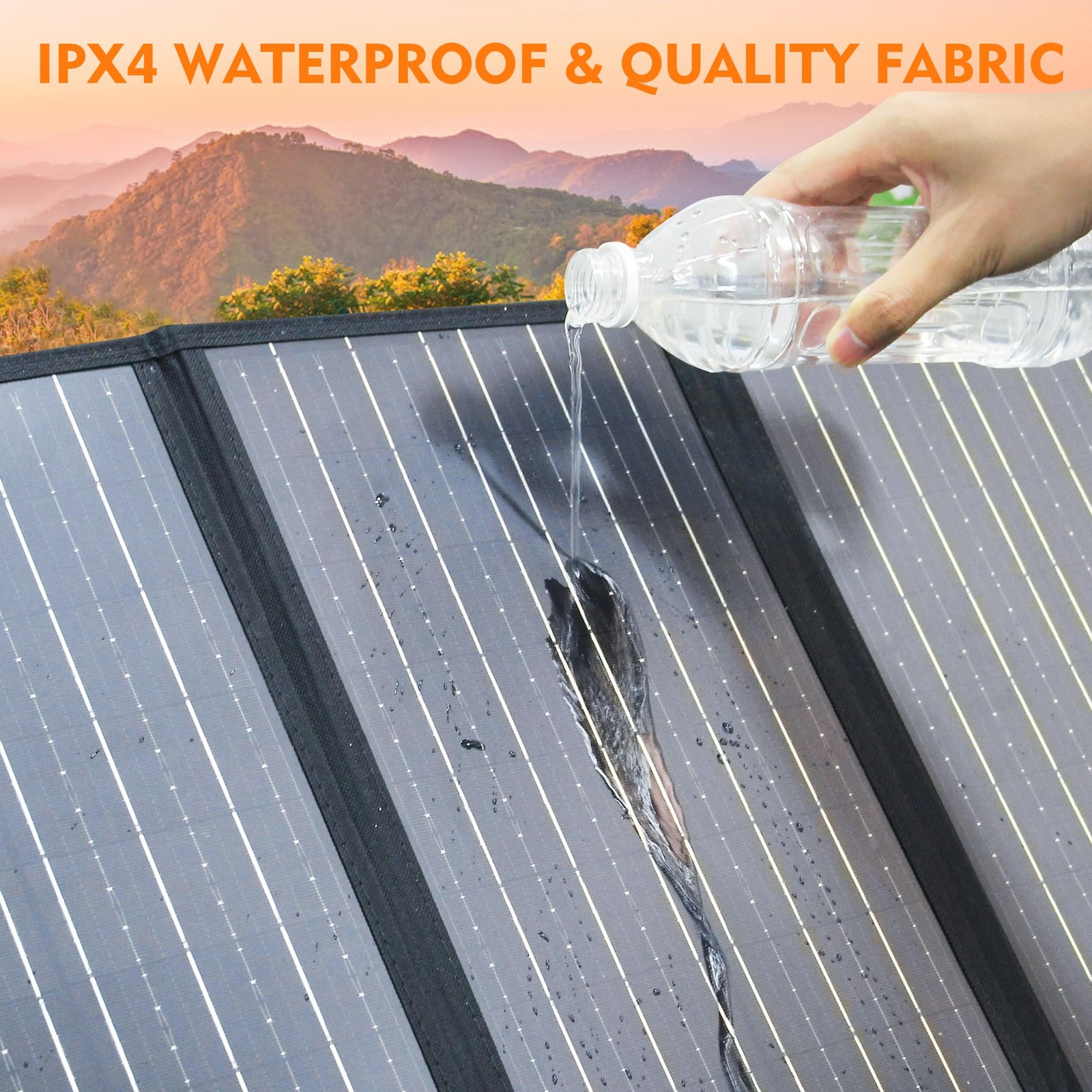 60W Solar Panel for Portable Power Station, Foldable Solar Panel with 1218V D…