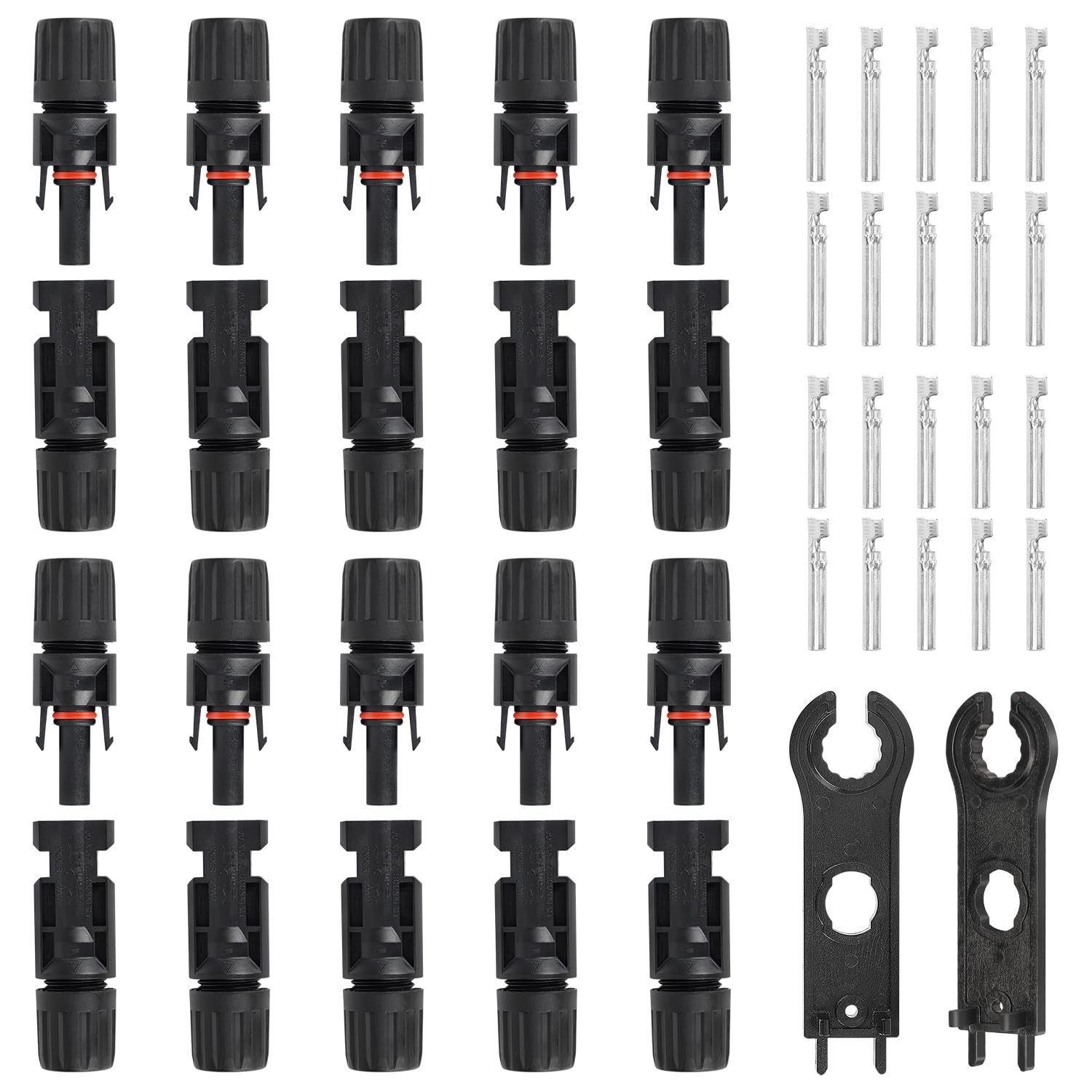MC4 Solar Connector Kit,10 Pairs MC4 Connectors, Solar Panel Connectors, 100…