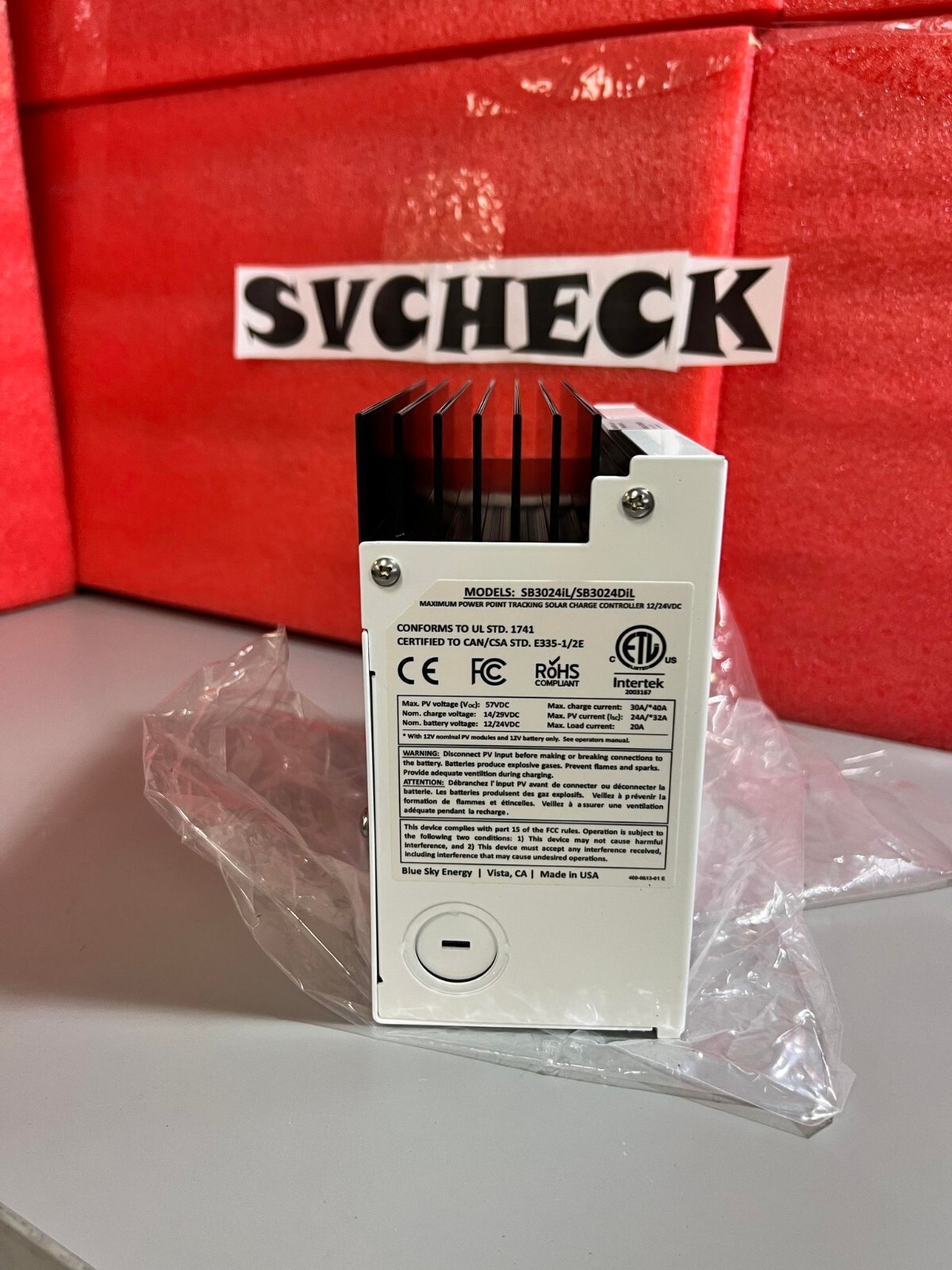 BLUE SKY SOLAR BOOST SB3024iL MPPT CHARGE CONTROL 12/24VDC