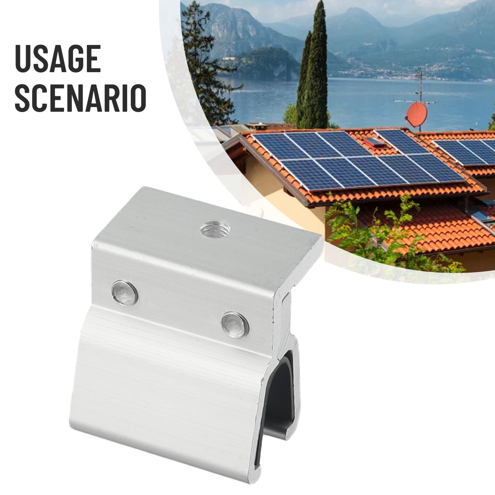 Professional Photovoltaic Mounting Clamp for Aluminum Alloy Roof Corners