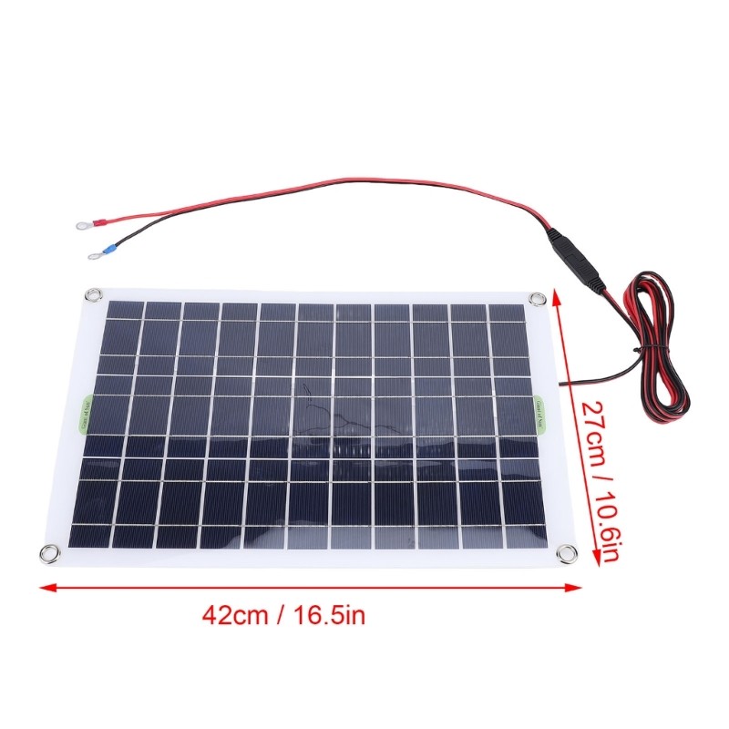 Permanent 50W Monocrystalline Solar Arrangement Weather Resistant for Harsh