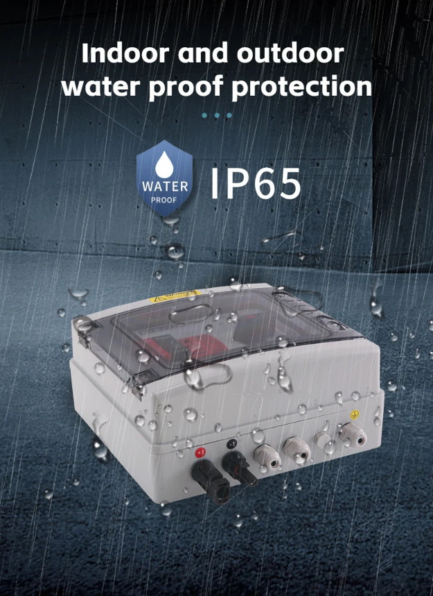 PV Combiner Box 1-in-1-out 1000V DC IP65 Waterproof Surge Lightning Protection