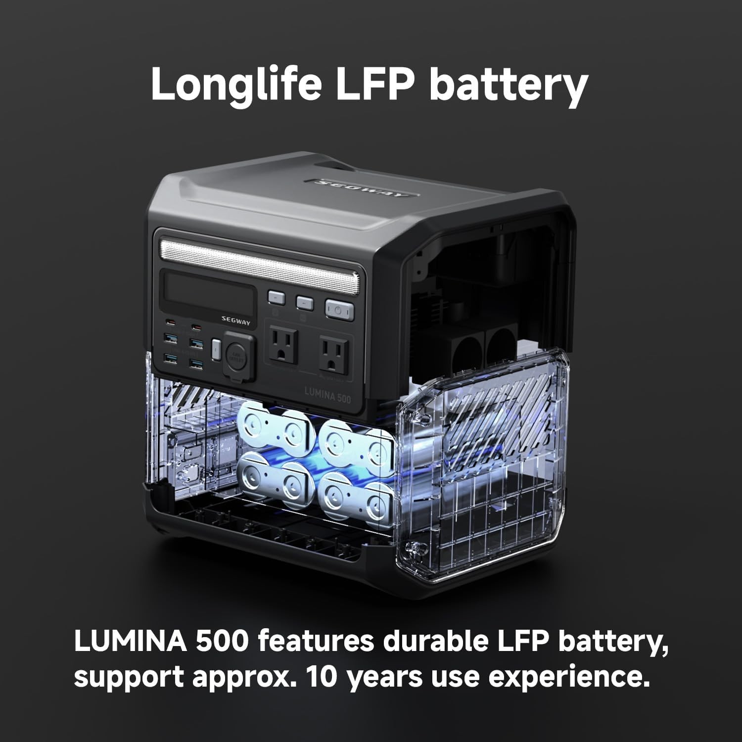 Lumina 500 Portable Power Station with 512Wh Battery^