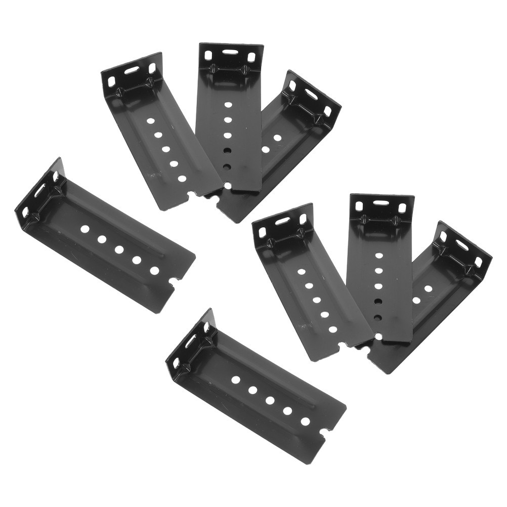 8Pcs Keyboard Tray Slide Brackets Alloy Durable Under Desk Keyboard Drawer Black