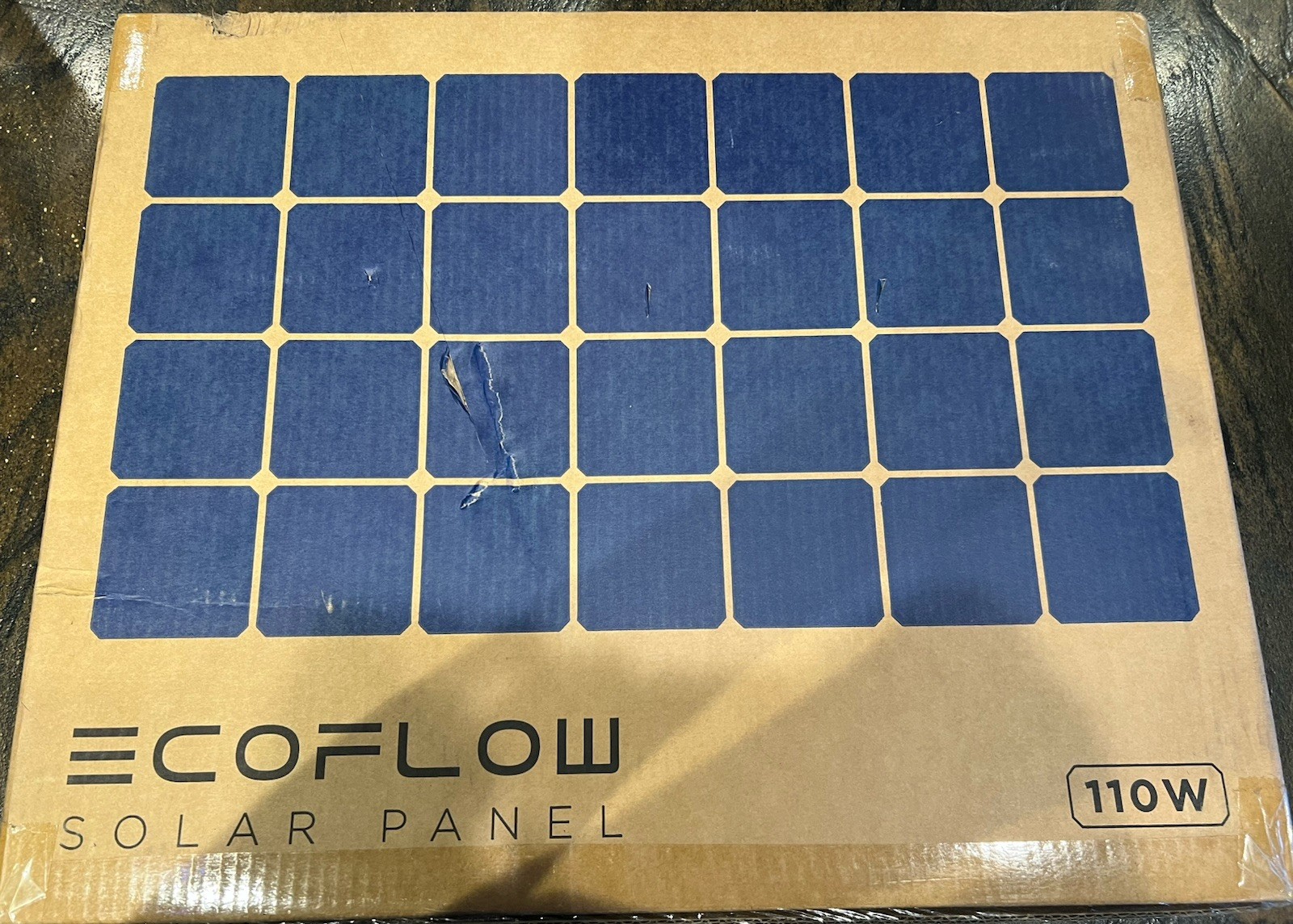 EF ECOFLOW 110W Portable Solar Panel, Foldable with Carry Case- New