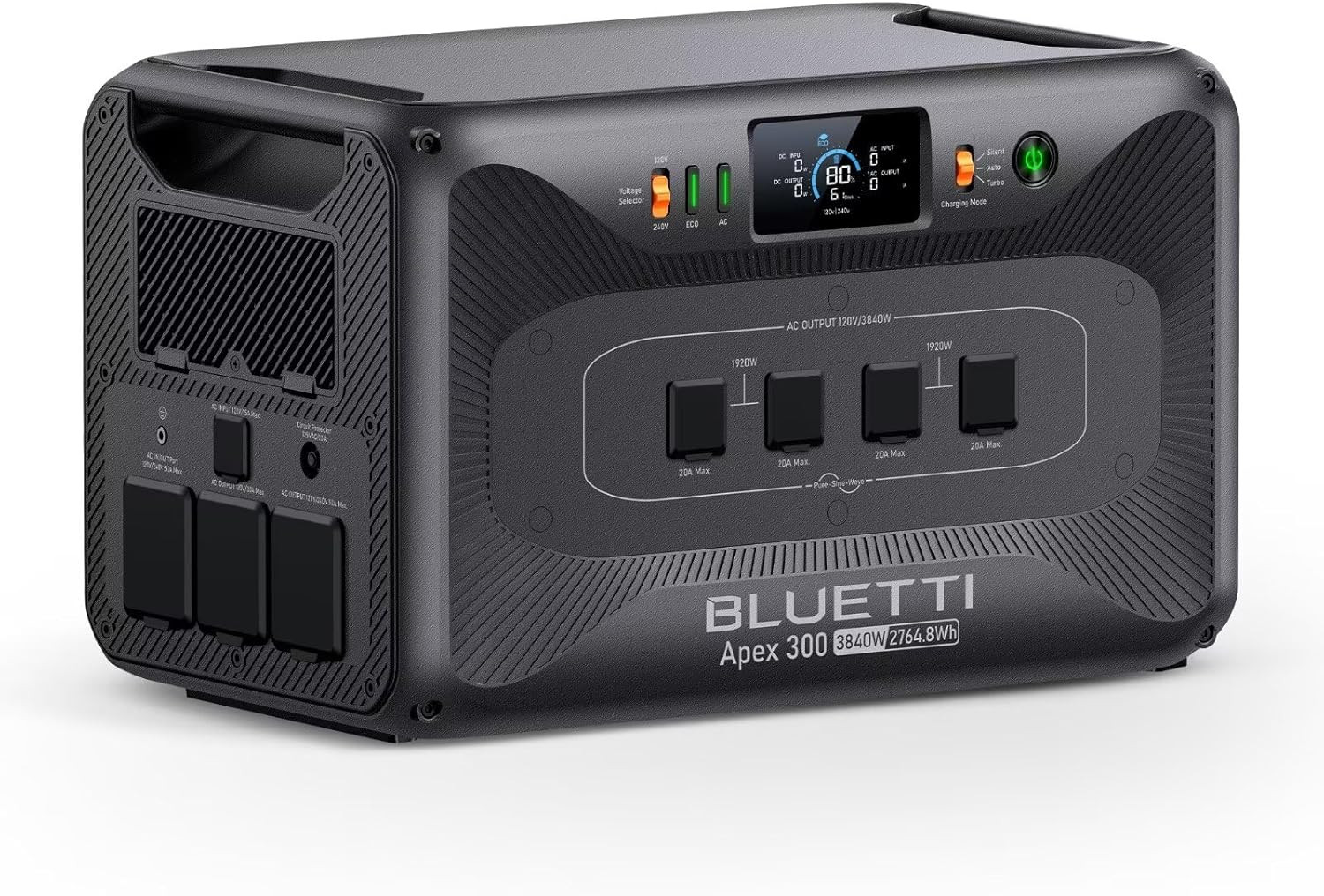 Apex 300 Portable Power Station, 2764.8Wh Solar Generator LFP Battery Backup wit