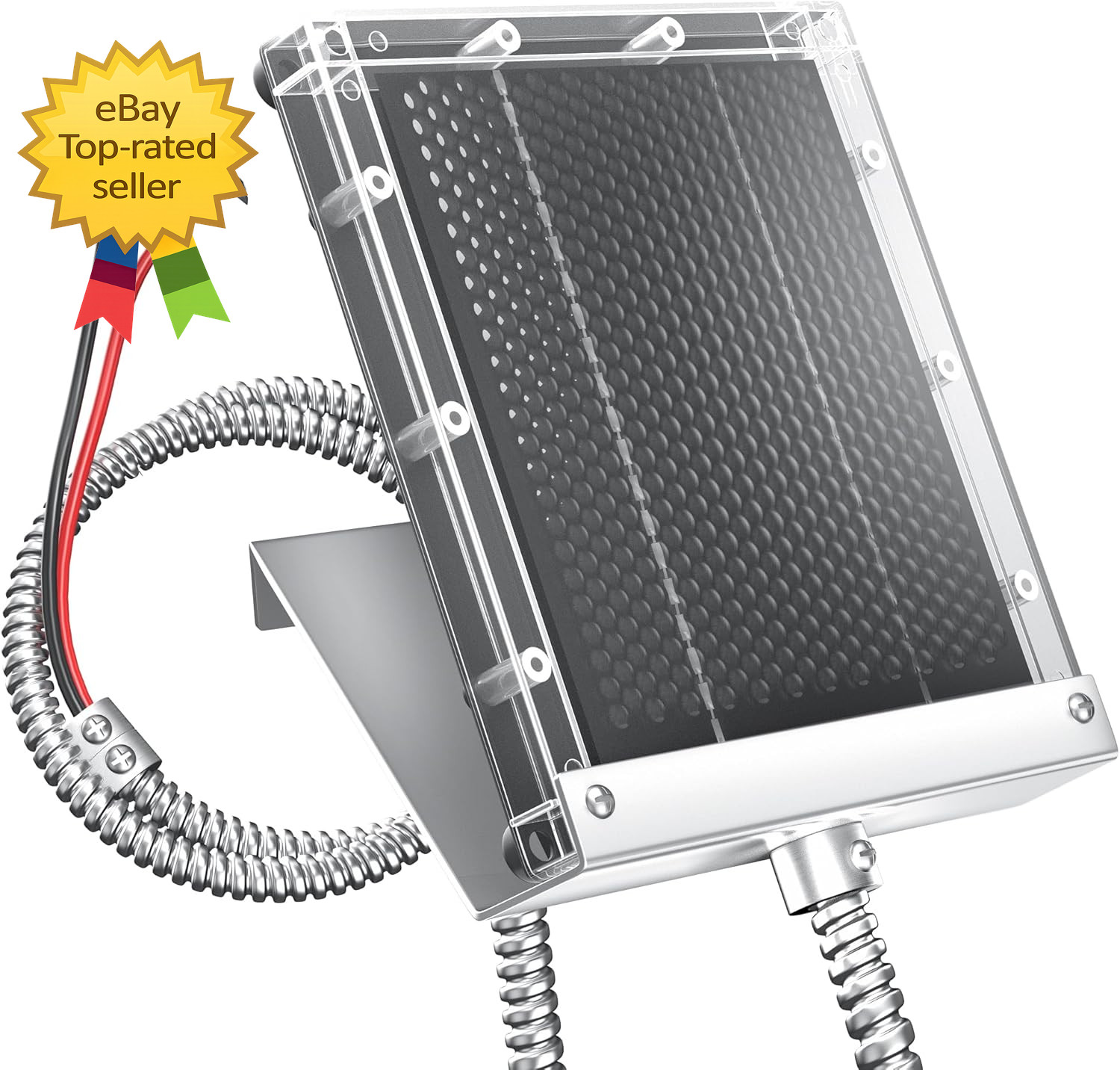 12V Solar Panel Deer Feeder Charger 1.7W Waterproof Battery Charging Kit Mounts