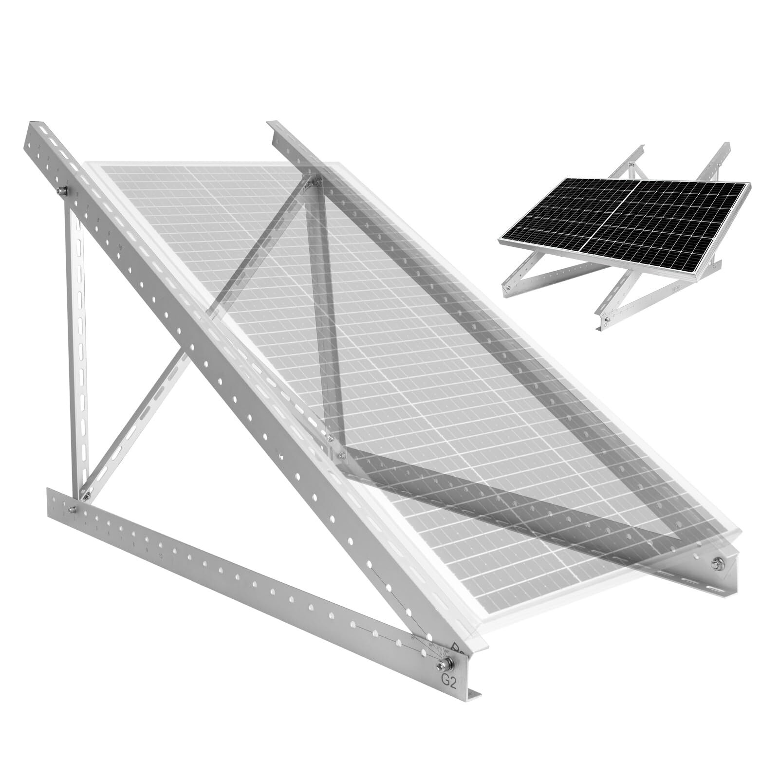 45in Adjustable Solar Panel Mount Brackets for 100-400 Watt Solar Panel,with …