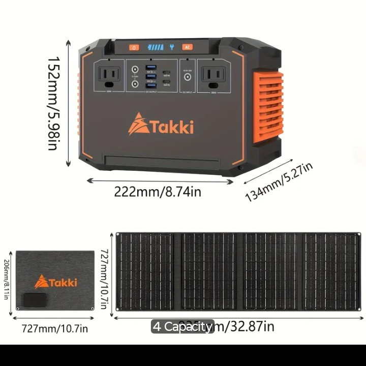 350W/150W Peak Solar Generator Portable Power Station with 60W/40W/30W/21W Solar