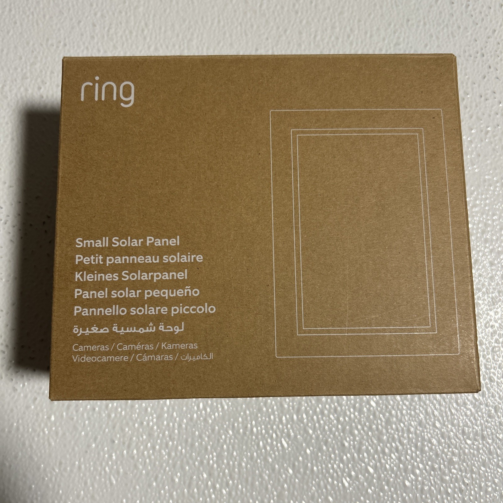 Two (2) ring Small Solar Panels ~ Second Generation ~ USB-C, 5 V cc 1.9W ~ White