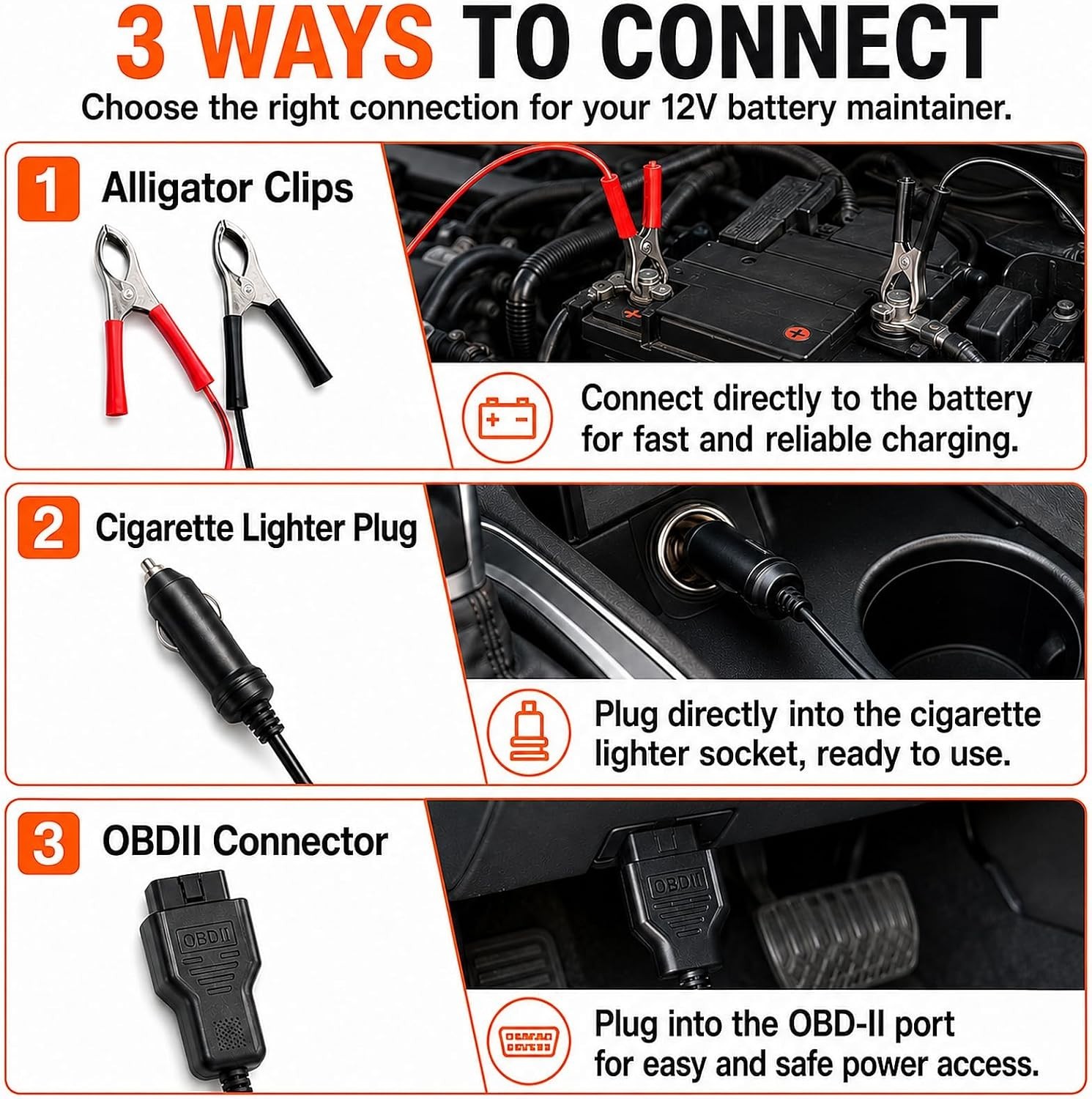 TOPRAY 20W 12V Solar Battery Maintainer & Trickle Charger | Battery Drain Red…