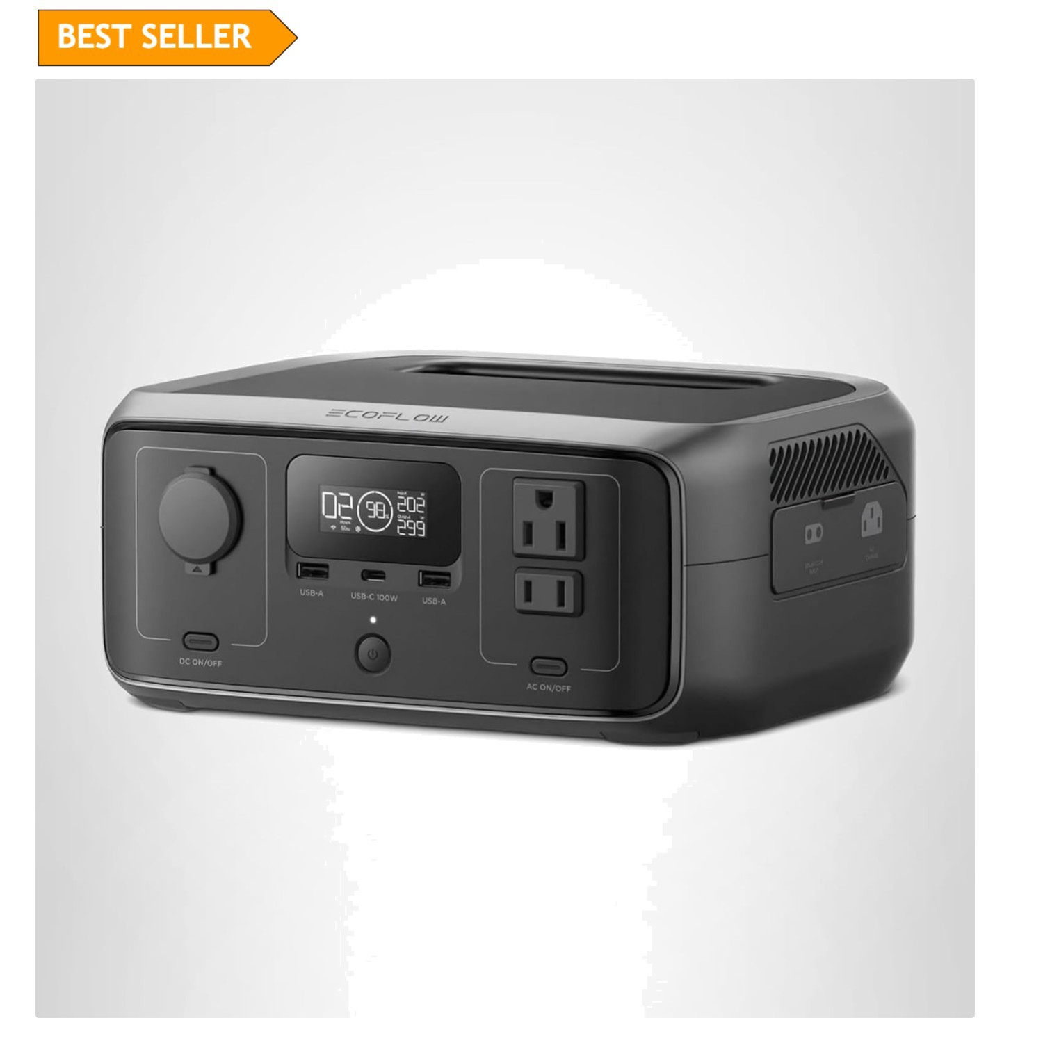 Lightweight RIVER 3 Power Station – 300W Continuous, 1Hr Charge, Solar Ready