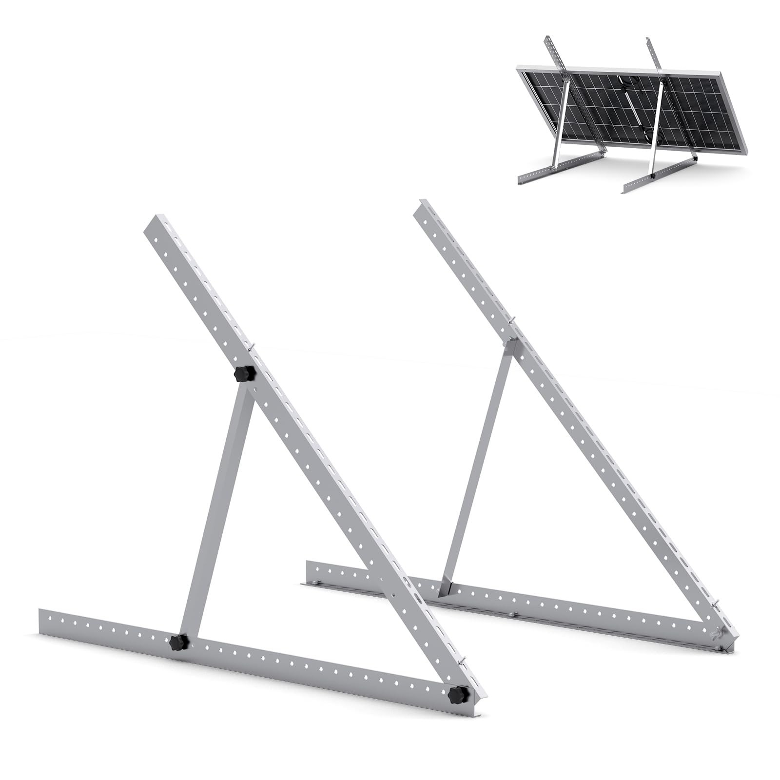 41in Adjustable Solar Panel Tilt Mount Brackets, Aluminum 1-Set
