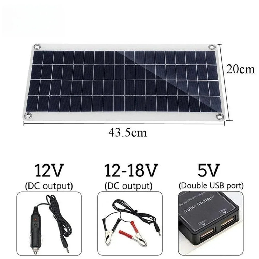 20W-1000W Solar Panel 12V Solar Cell 100A Controller Solar Panel for Phone RV Ca