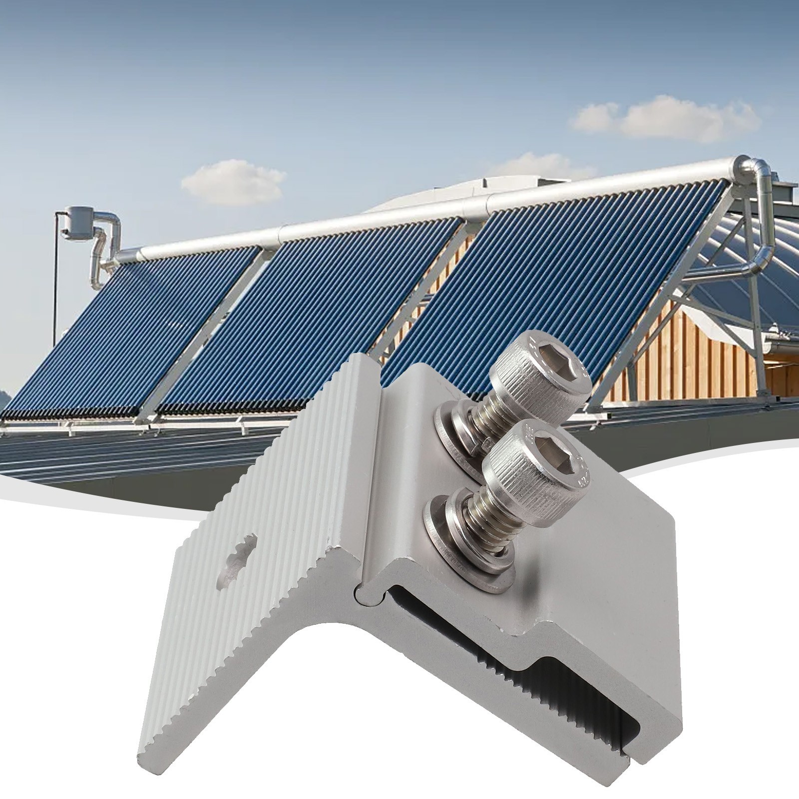 For Mounting Solar Pv Standing Seam Clamp Roof Seam Clamp Sliver Color