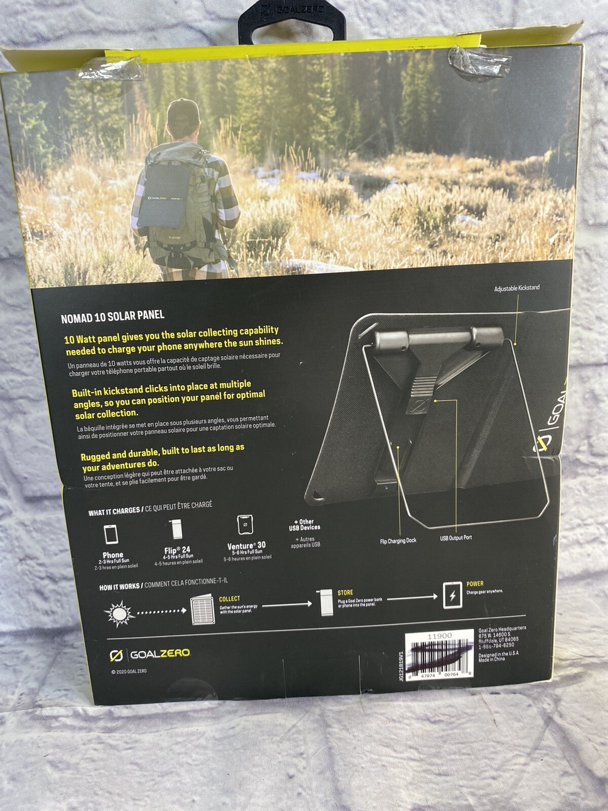 Goal Zero Nomad 10-Watt Foldable Monocrystalline Solar Panel Charger with USB