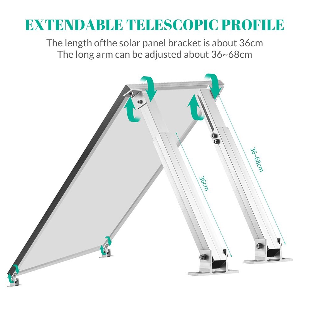 2/4/6x Roof Adjustable Solar Panel Mounting Brackets Kit System for Solar Panels