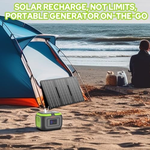 Portable Power Station 120W, 97.6Wh Backup Battery Solar Power Bank Green