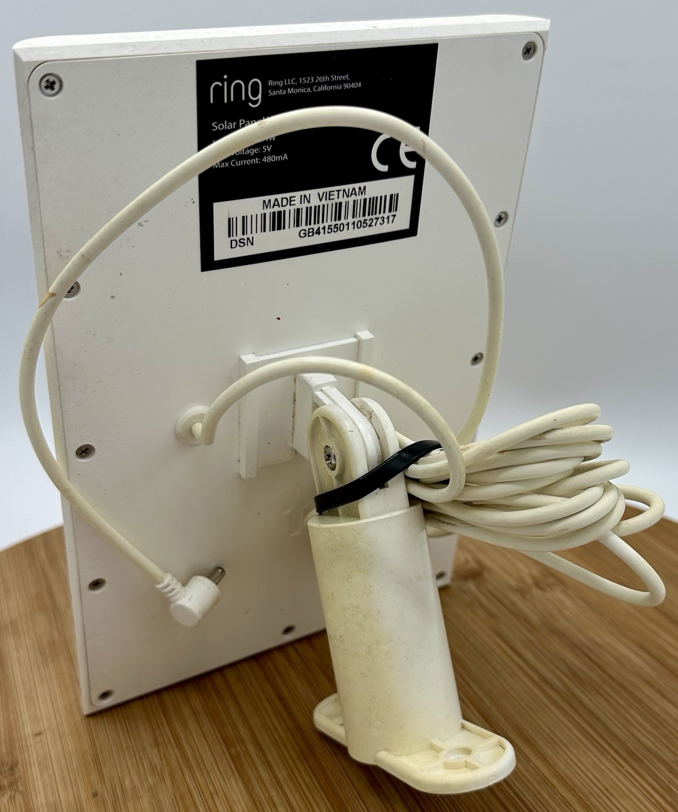 Ring Solar Panel V4 Charger for Camera & Mounting Base