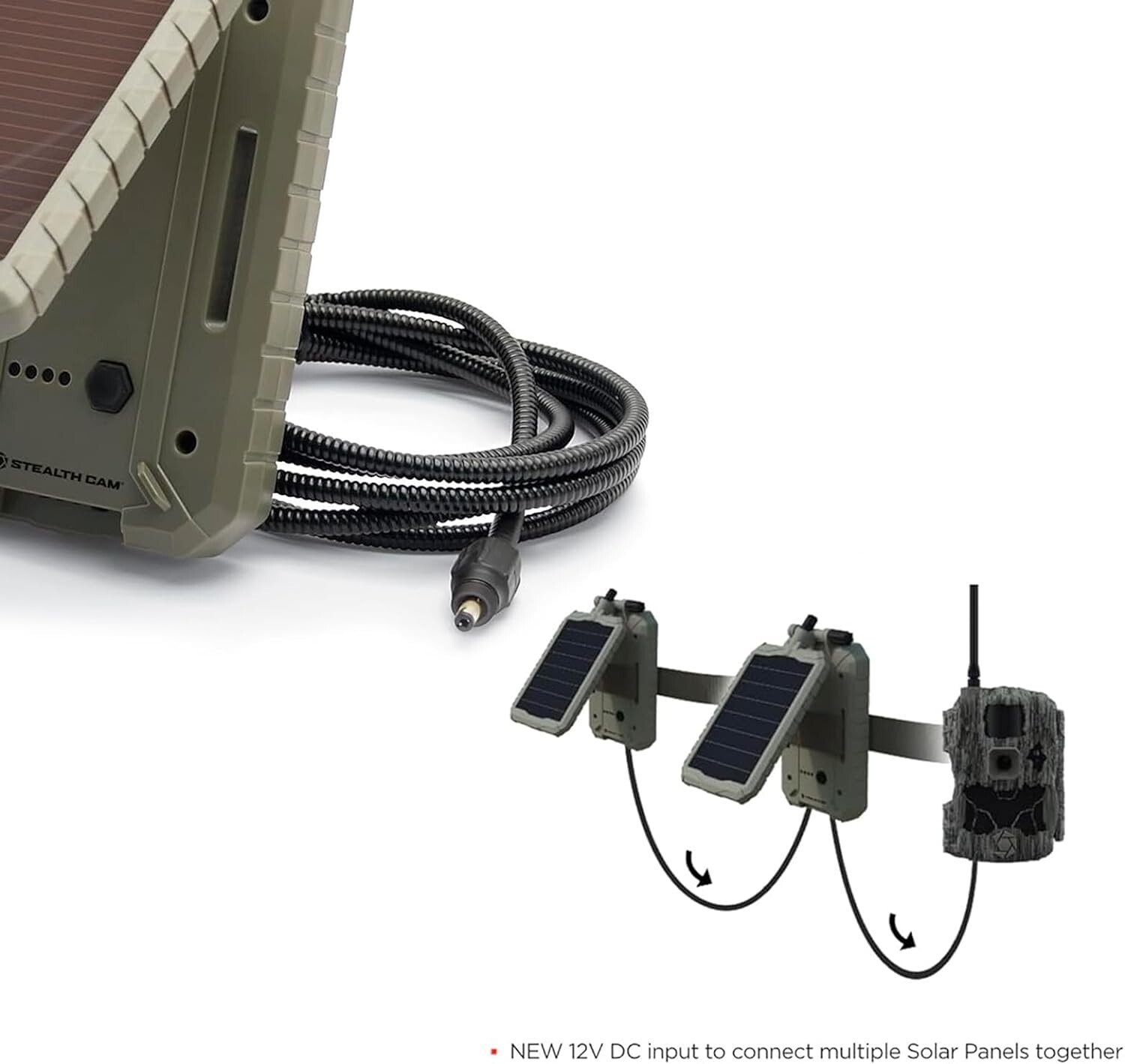 Durable Sol-Pak Solar Battery Pack 12V Solar Power Panel Rechargeable Battery