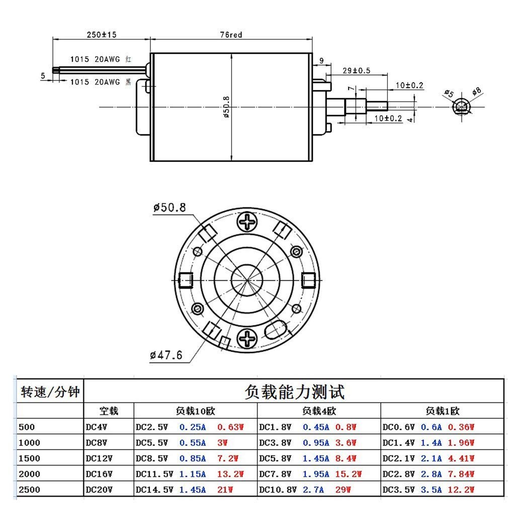 Small Wind Turbine Generator 36W 40W 12-24V DC Permanent Magnet Motor Dual Purpo