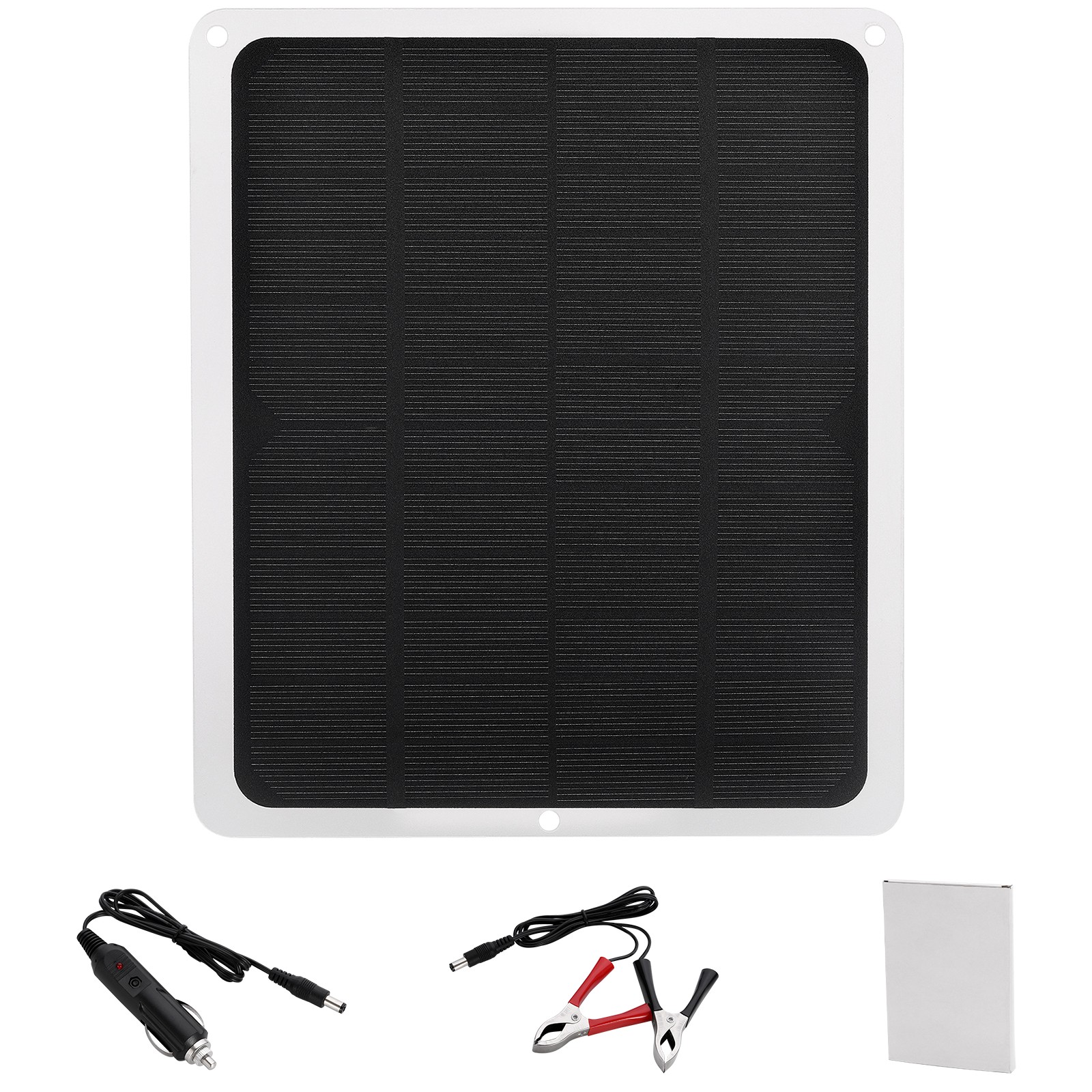 10W Solar Panel Kit 12V Trickle Charge Battery Charger Maintainer Marine RV Car