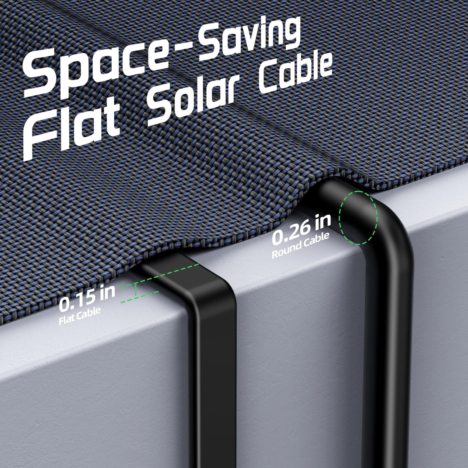 10FT 12AWG Solar Panel Extension Cable, 12 Gauge 4mm² PV Flat Wire with Femal…