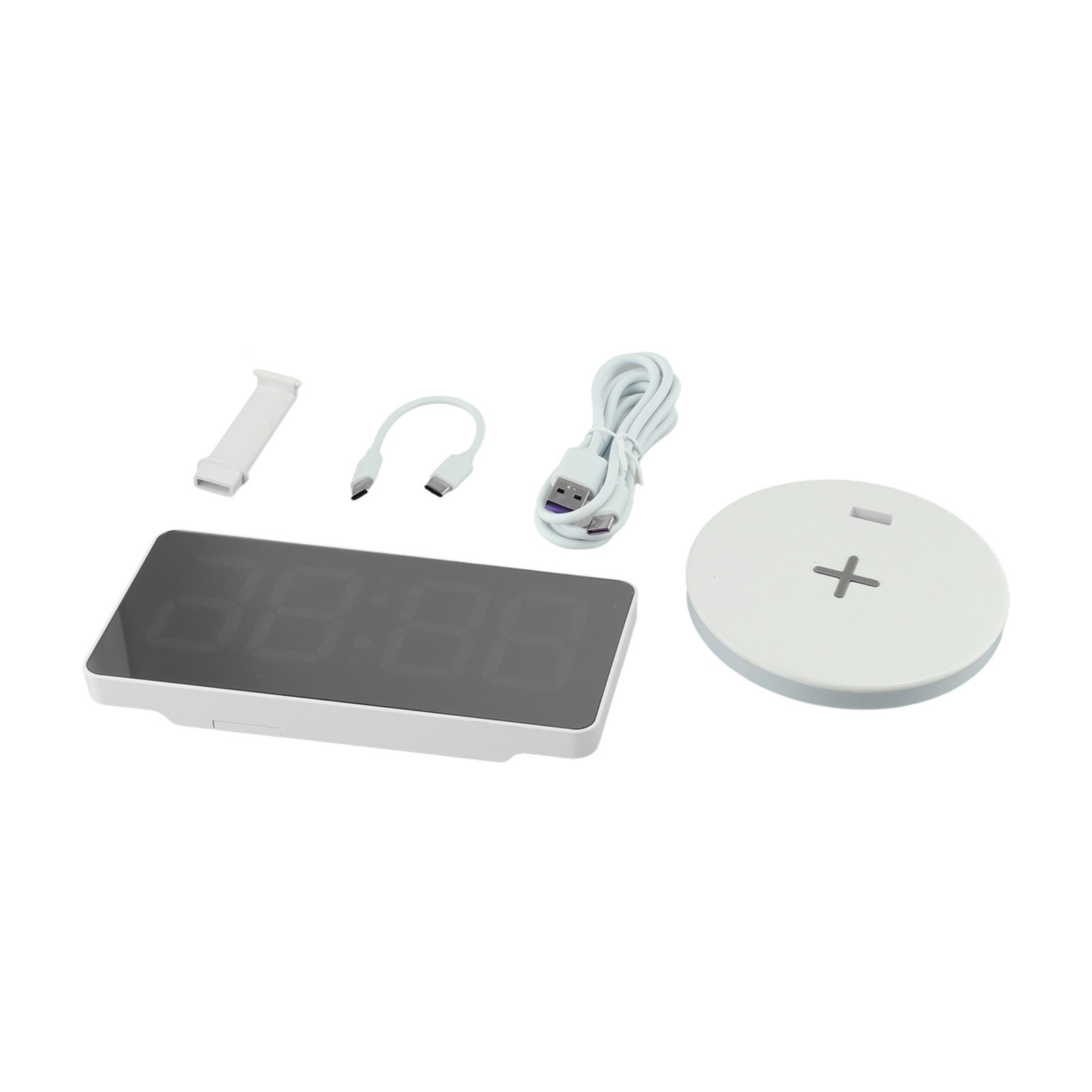 Stylish Electronic Desk Clock Featuring Customizable Colors and Alarms