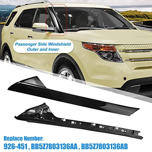 Windshield A-Pillar Trim Panel Kit for Ford Explorer 2011-2019 Front Right