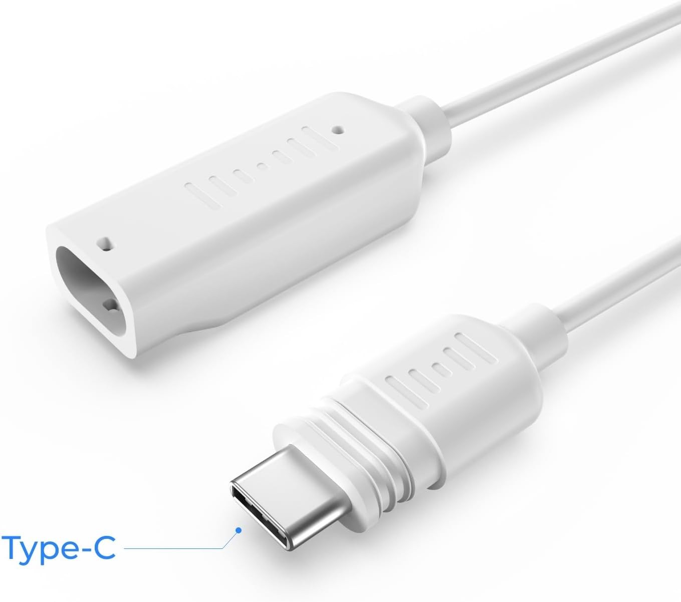 Solar Panel Extension Cable 4.5M White Type C Port for 6W Solar Panel