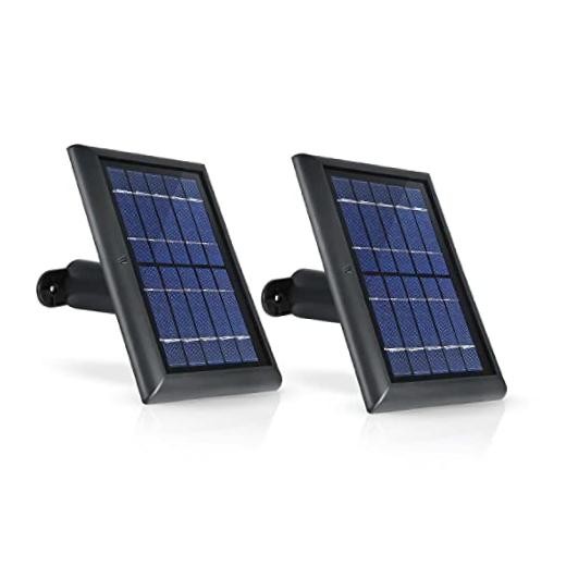 Solar Panel Compatible with Ring Spotlight Cam/Plus/Pro Battery, 2 Pack Black
