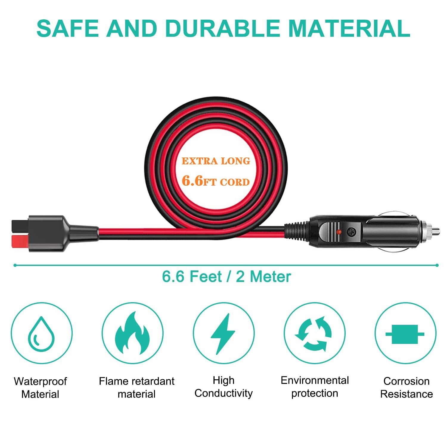 Anderson Power Pole to 12V/24V Cigarette Lighter Socket Car Charging Cable Co…