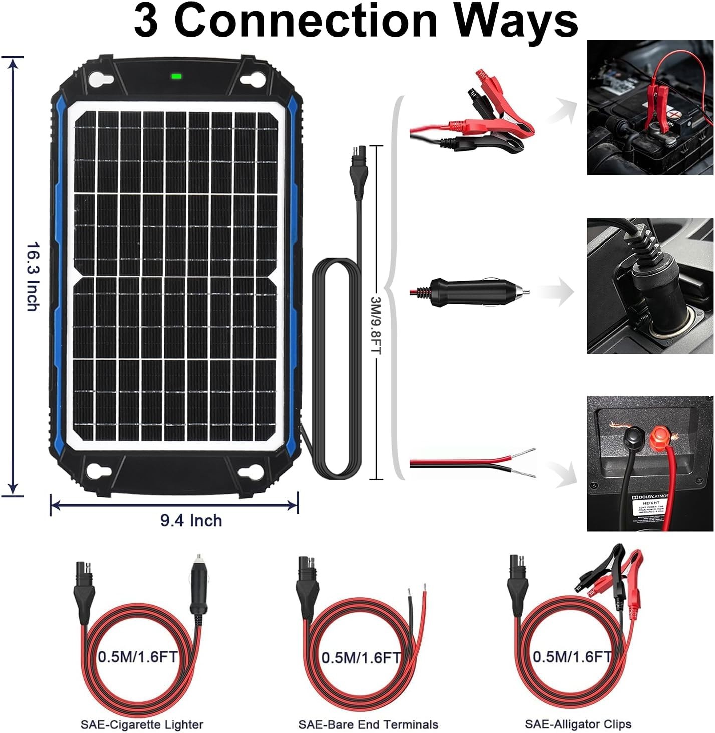 12W Waterproof Solar Charger with 3-Stage MPPT Charging – Versatile & Durable