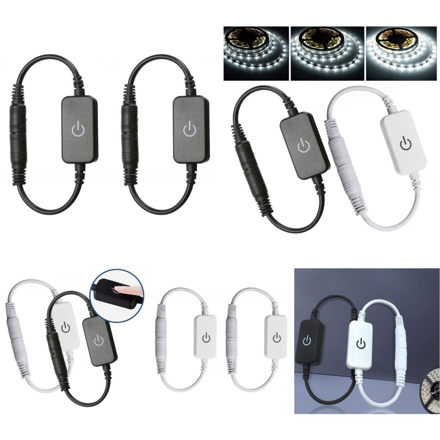 Sleek and Modern Adjustable Brightness Control for Your LED Lighting Pair
