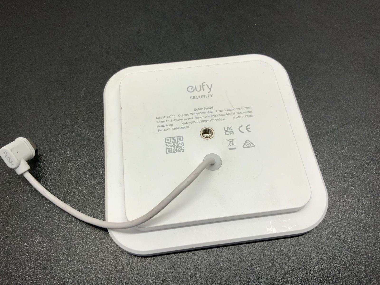 eufy Solar Panel (3W) IP65 Weatherproof for All eufyCam Outdoor Security Camera