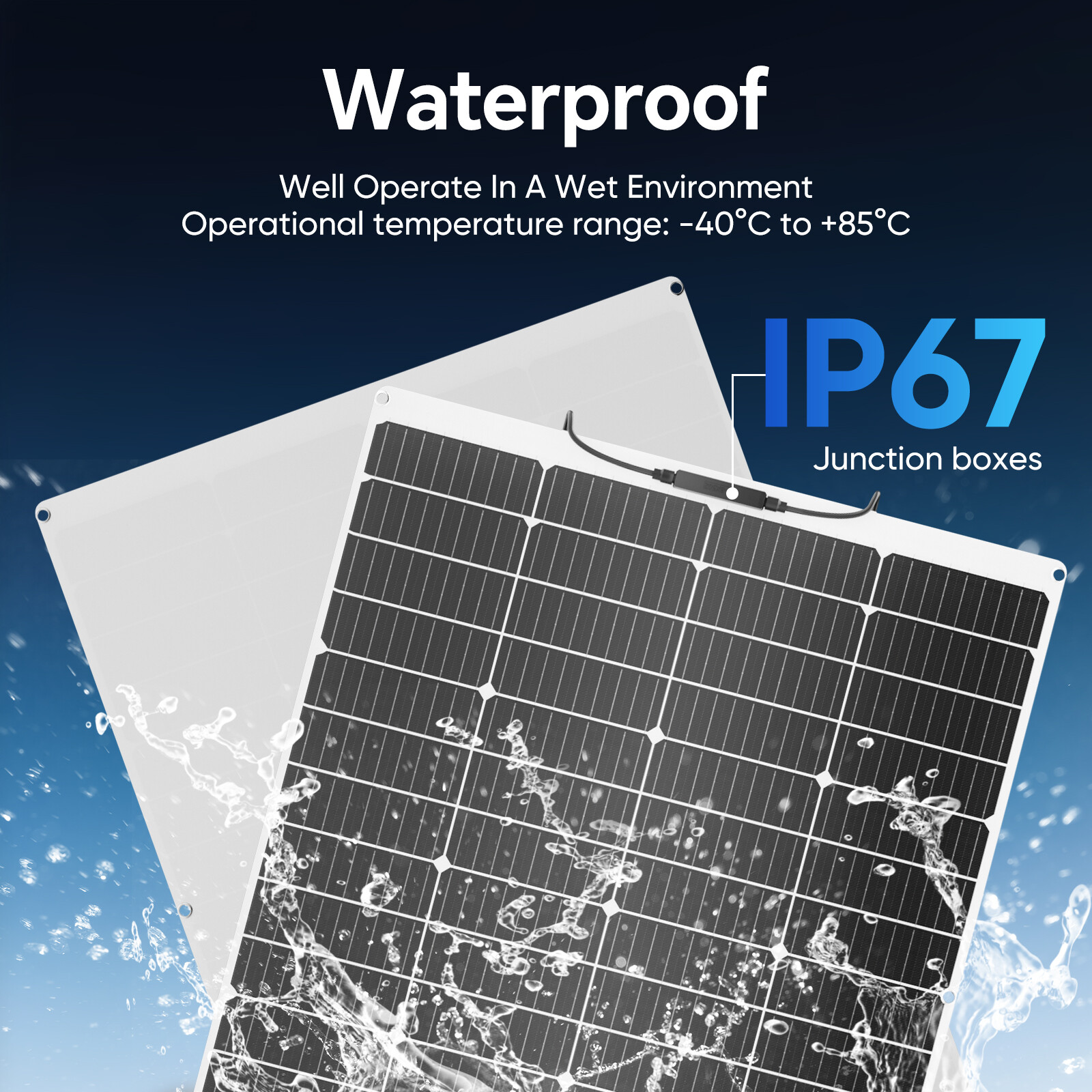150Watt 300W 600W Flexible Mono Solar Panel 12V Car Boat RV Home Rooftop Roof PV