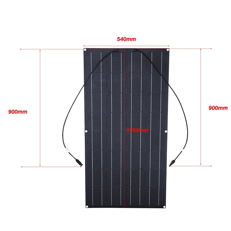 200-800W ETFE Flexible Solar Panel For PV Photo-voltaic Boat Marine Caravan Home