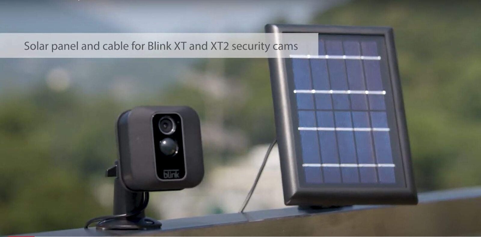 Solar Power Panel for Blink Outdoor, XT and XT2 Camera Charger – 1 Pack-White