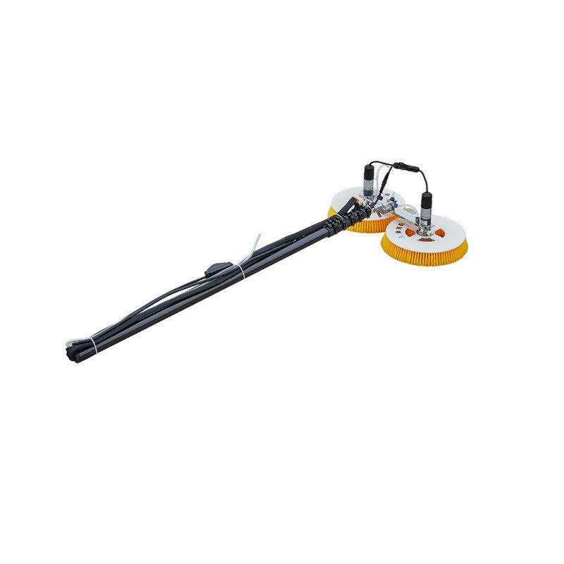 Double Head Solar Panel Cleaning Machine Retractable Photovoltaic Panels Brush