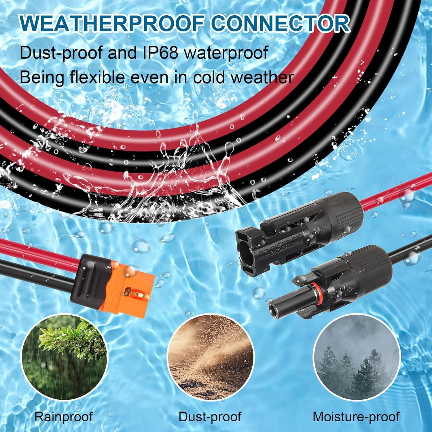 35ft Solar to XT60i Cable 10AWG – High Quality