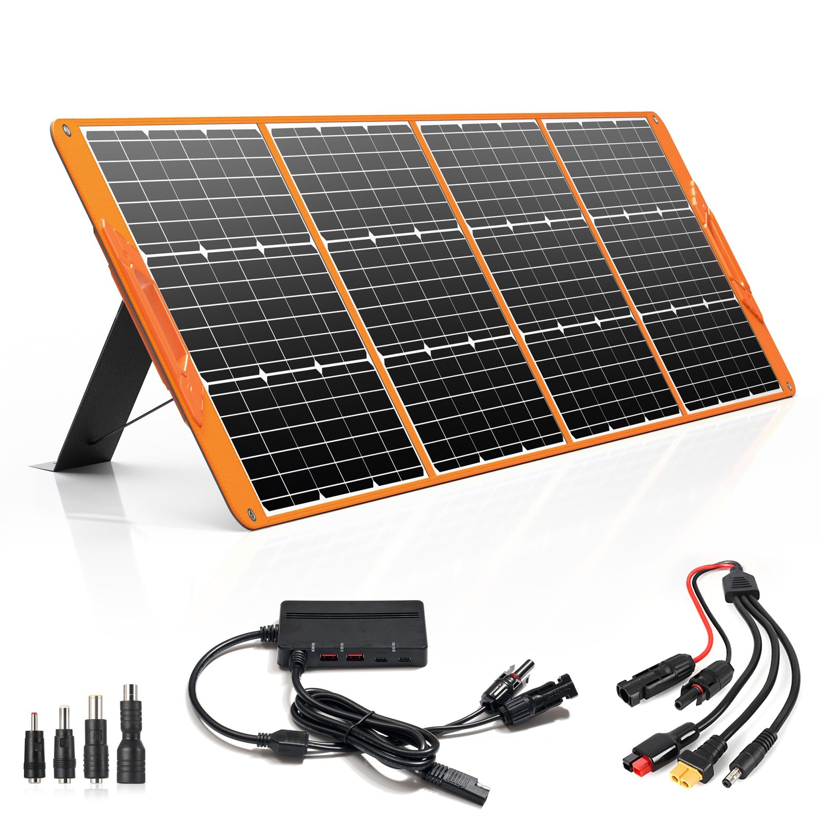 200 Watt Portable Solar Panel for Power Station Generator, 19.8V IP65 Waterproof