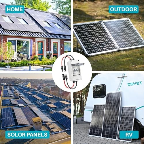Solar Panel Disconnect Switch 50A 400V DC/AC PV Disconnect Box Outdoor 50 Amps