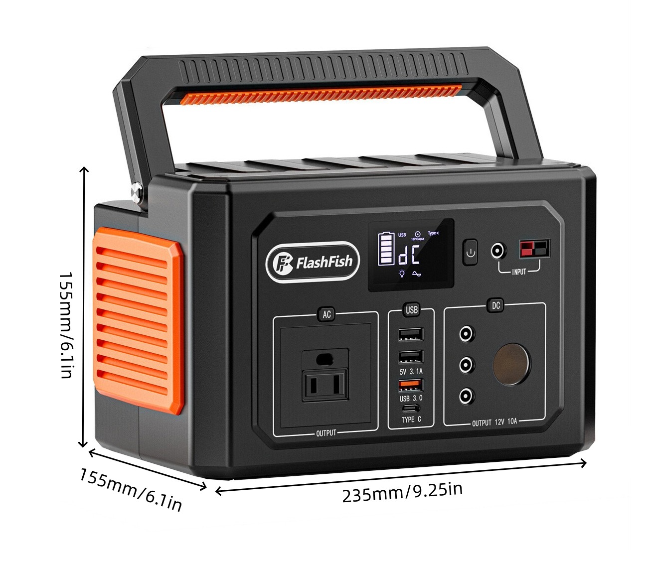 Flashfish K53 Portable Power Station 400W 400Wh Solar Generators Refurbished