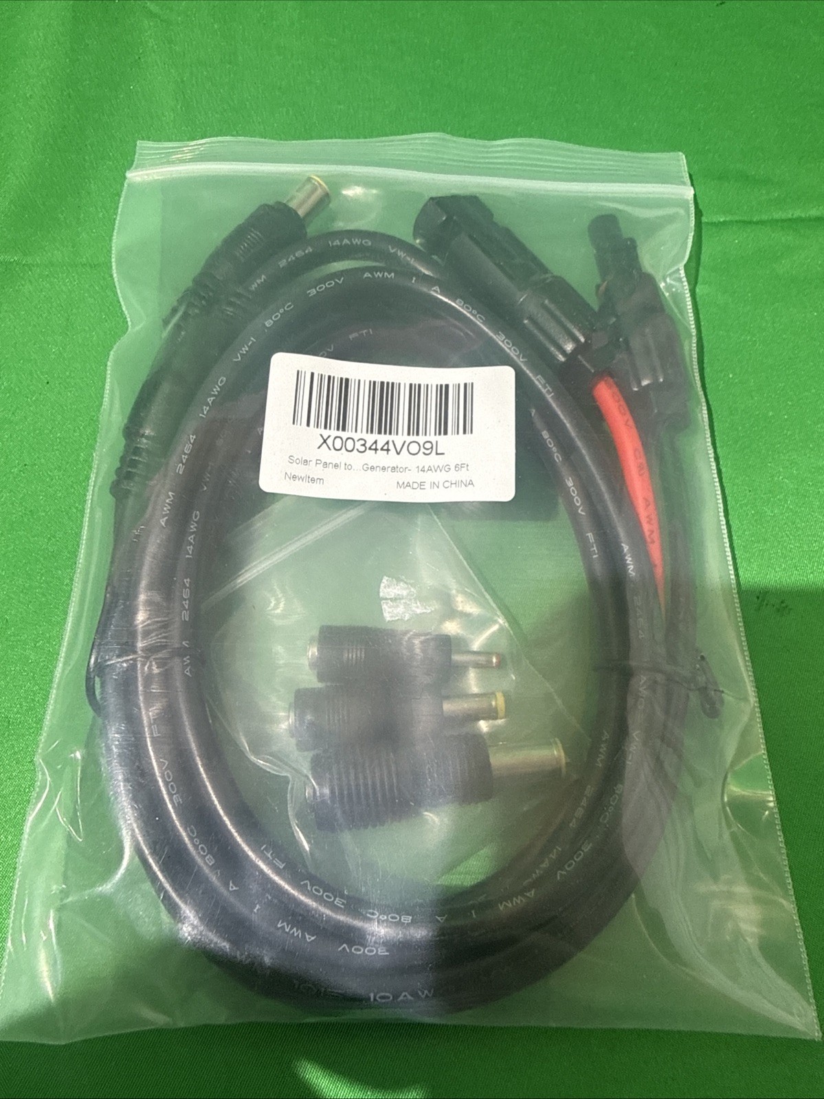 iGreely Solar Panel to 8mm Adapter Cable DC 8mm Connector with DC 5.5×2.5mm