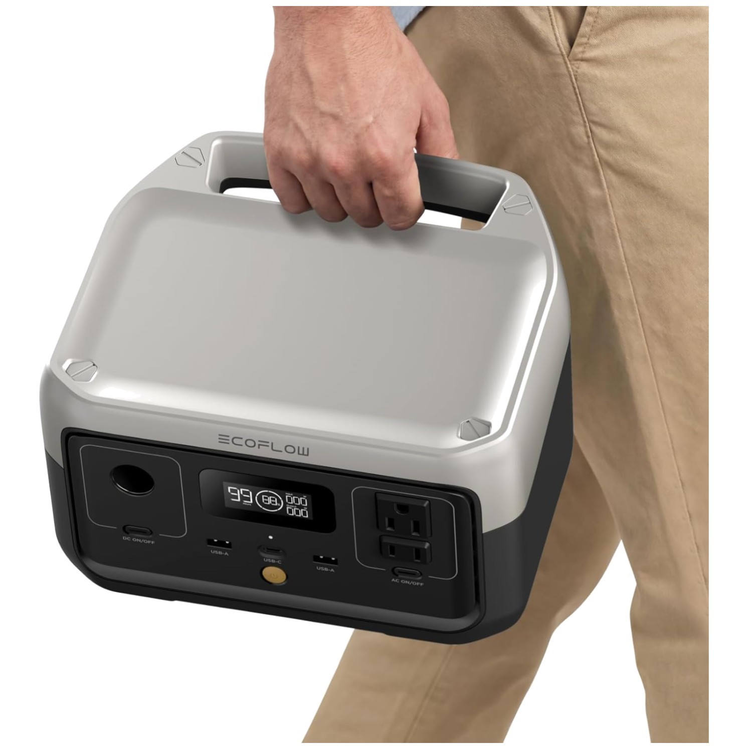 EcoFlow RIVER 2 Portable Power Station – 1 Hour AC Recharge