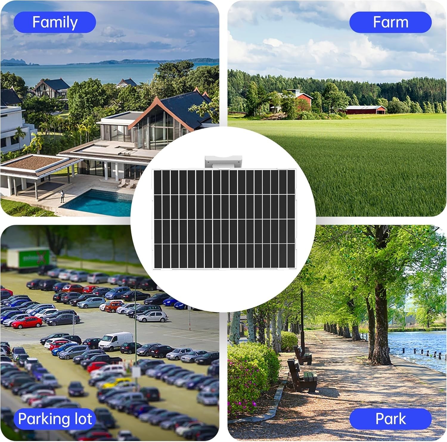 SECUPOE 20Watt Solar Panel with 26000mAh Battery – 5VDC Output, Fast Charging