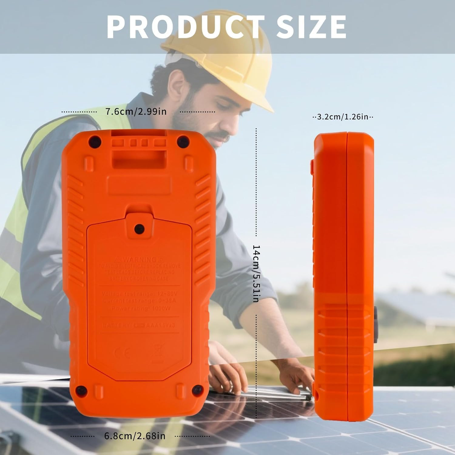 ZIBOO FT-1000W Solar Panel Tester MPPT Meter – 1000W Max Power, 80V/35A PV