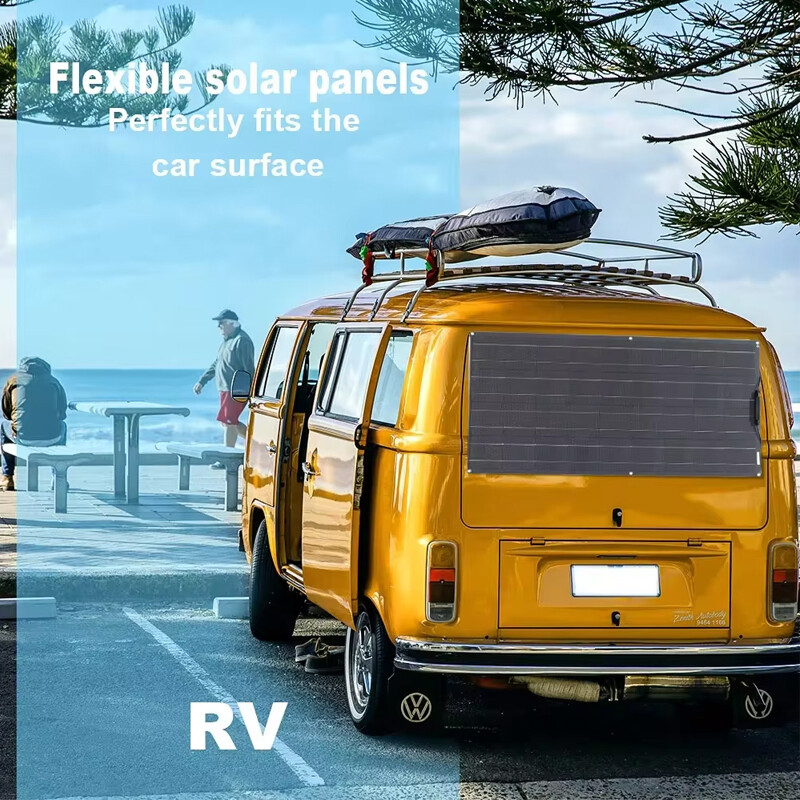 300W Flexible Solar Panel Kit 1-4PCS 18V Mono Solar Power Charger for Camping