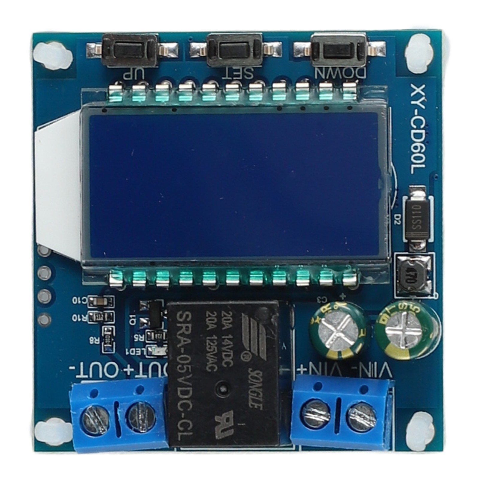 Solar Charge Controller for Batteries Adjustable Parameters LCD Screen